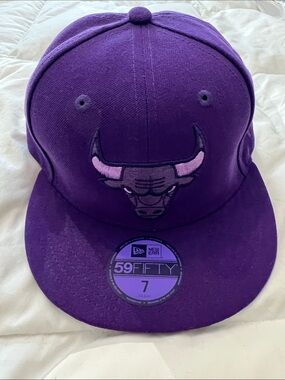 New Era Purple Chicago Bulls 59FIFTY Fitted Hat